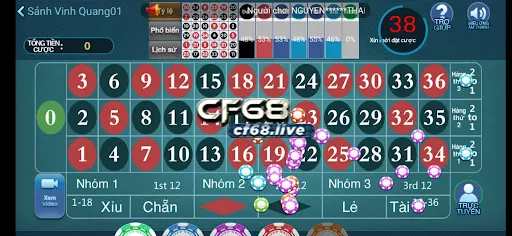Kho game cf68 với nhiều game hấp dẫn tương tự roulette