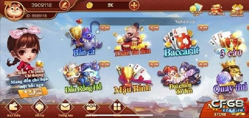 Tải game danh bai doi thuong online tại CF68 giúp tham gia cá cược dễ dàng