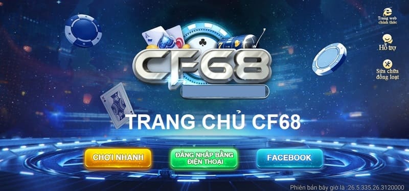 CF68 cổng game bài hấp dẫn, đa dạng, chuyên nghiệp hàng đầu
